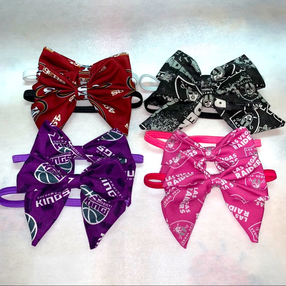 Team bow headbands
